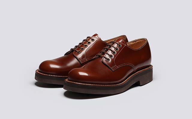 Grenson Devon Womens Brogues in Brown Leather GRS212392